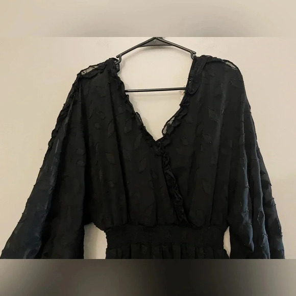 Whimsy goth lace balloon sleeve dress whimsigoth fairycore cottagecore - Picture 7 of 9